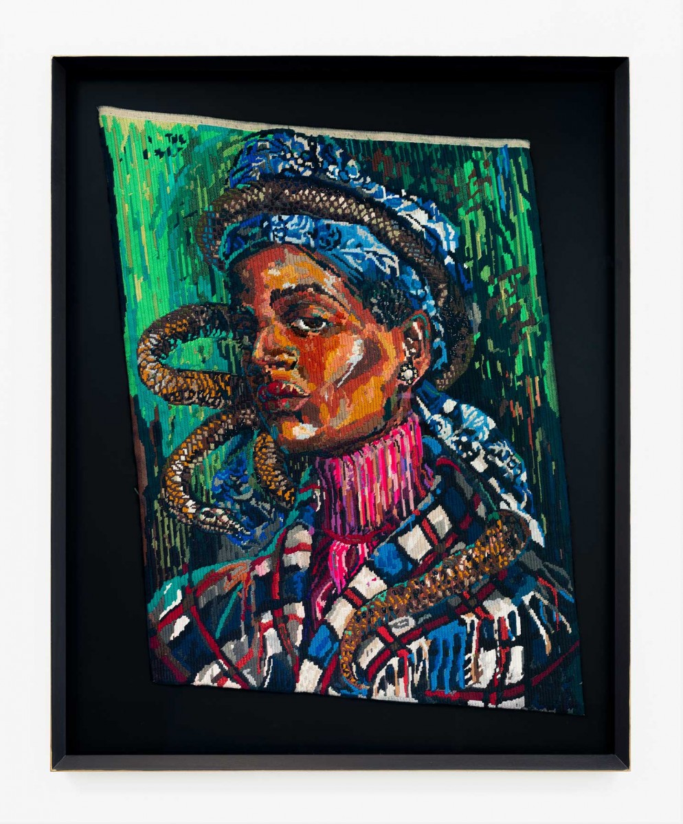 Athi-Patra Ruga Unobantu Nomajola, 2020. Wool and thread on tapestry canvas
