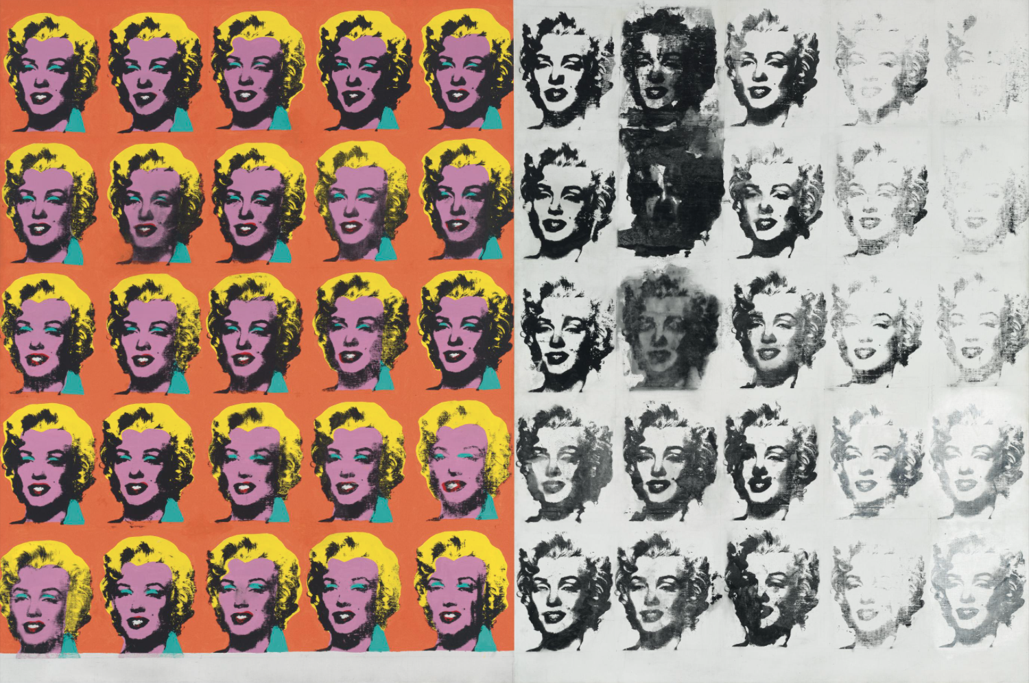 Elaine Sturtevant Warhol Diptych, 1973