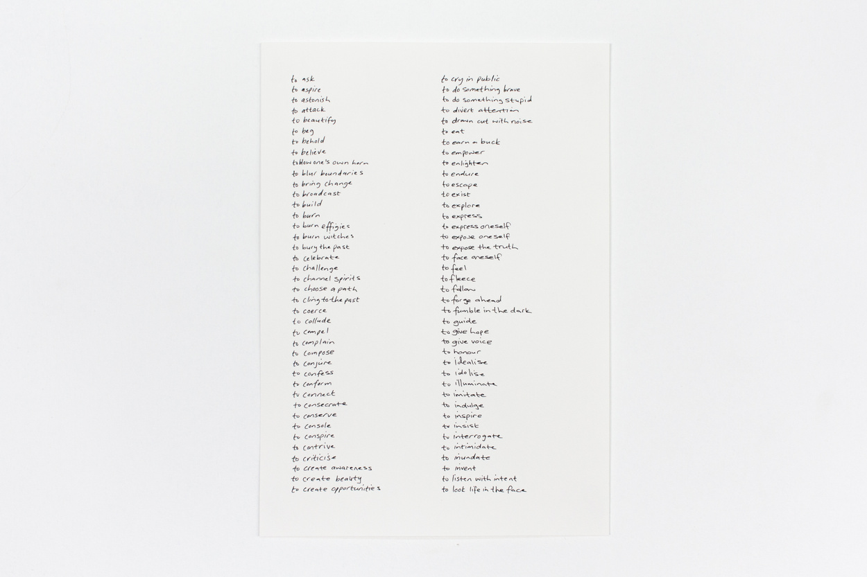 Dale Lawrence, Serra’s List, Revised, pt.I, 2018. Ink on paper, 30 x 21cm