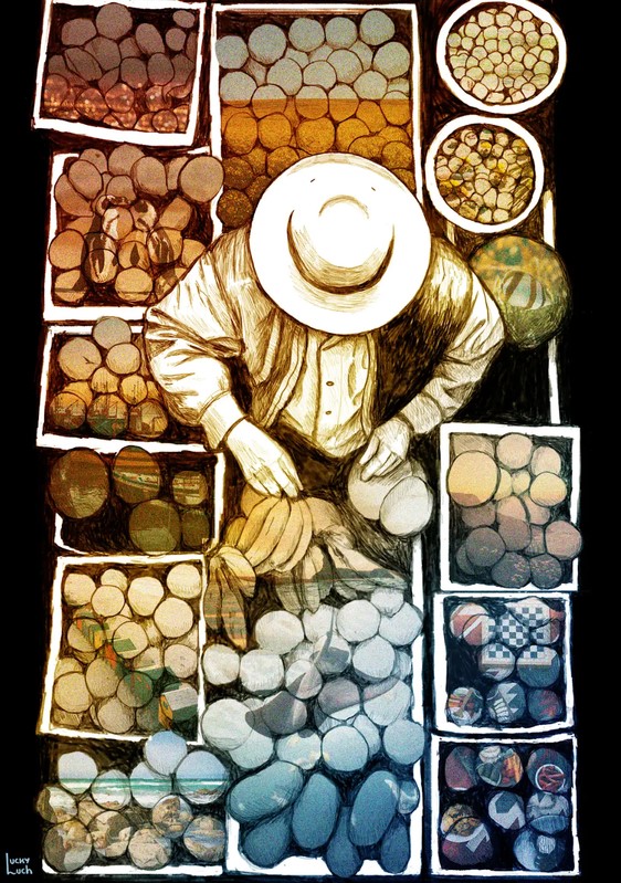 Fruitful, 2025, Digital Illustration and Collage.