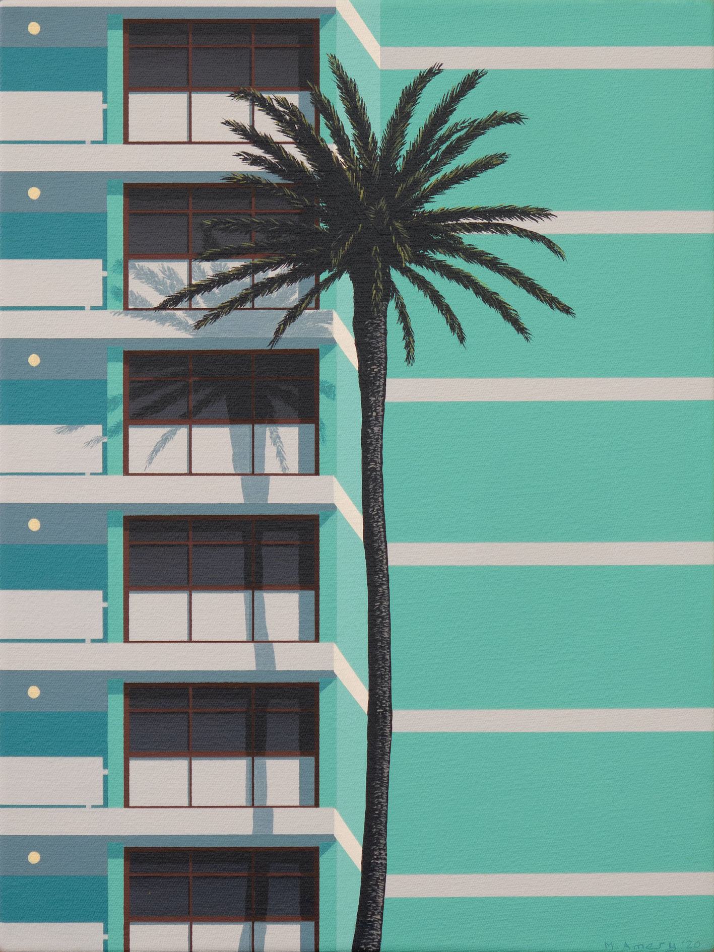 Michael Amery, City Trees 11, 2020, Acrylic on canvas. Signed bottom right. Size: 40 x 30 cm. Price: R7,000. Presented by 131 A Gallery. ENQUIRE