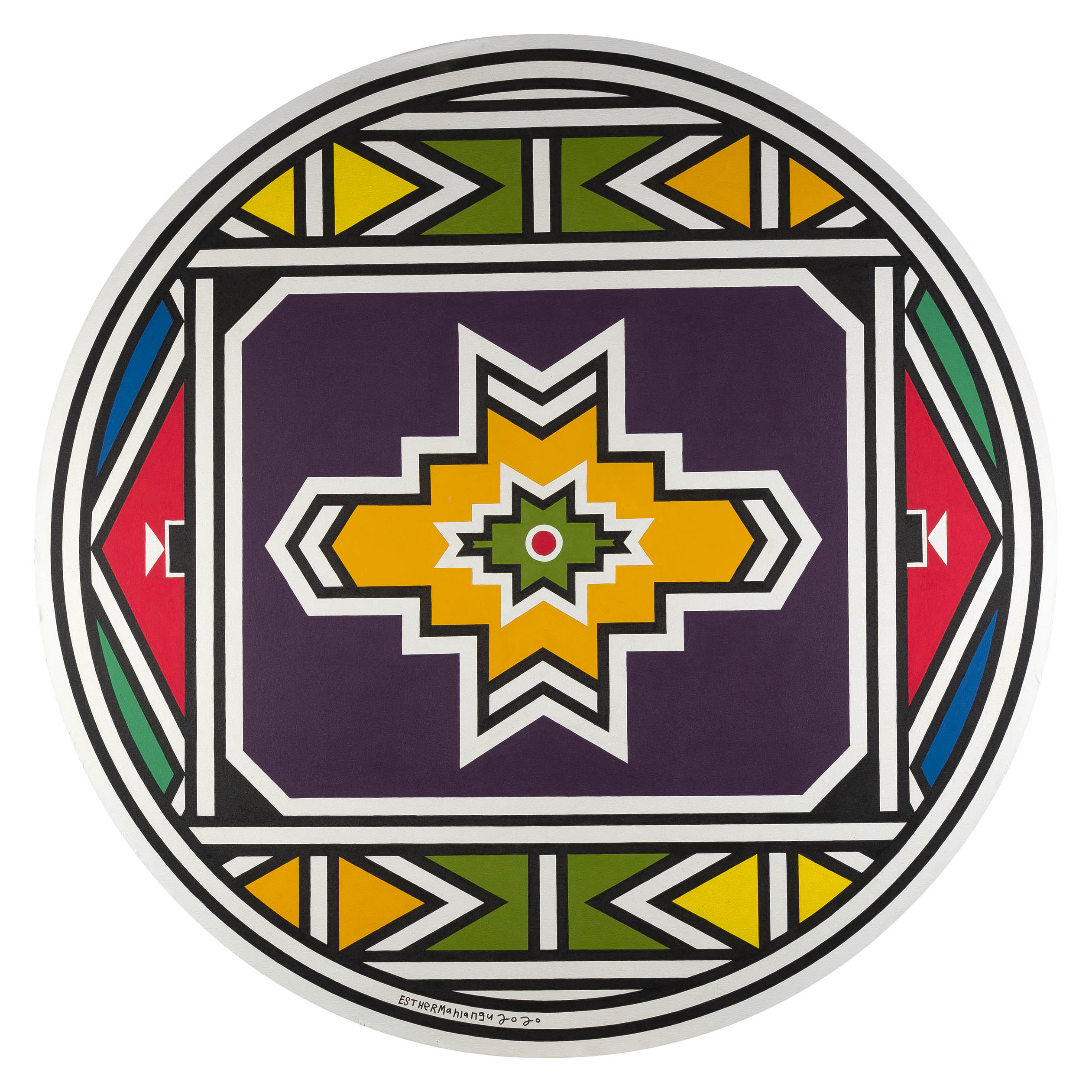 Esther Mahlangu Ndebele Abstract